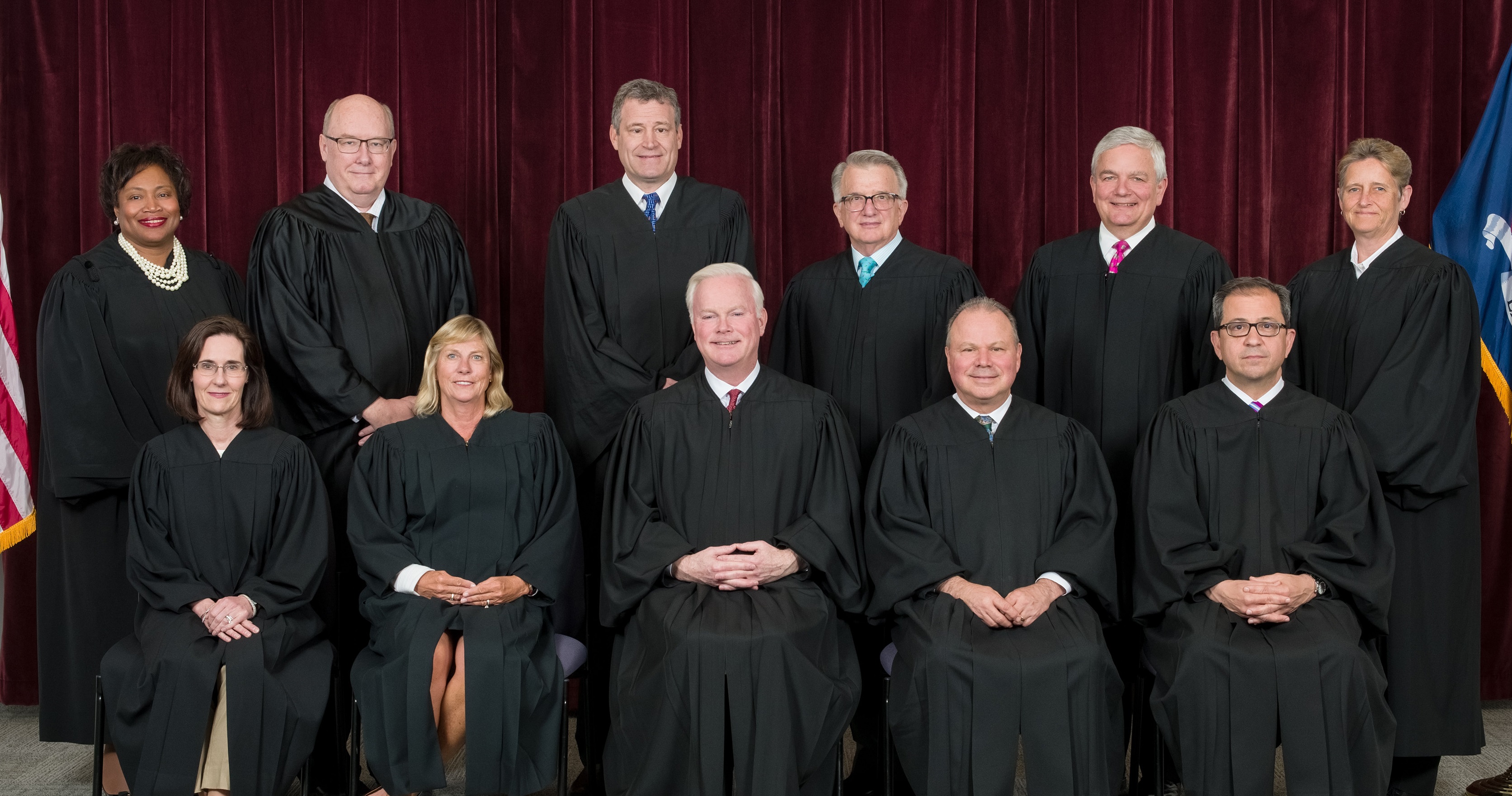 Taken in June 2018, the judges of the Appellate Division’s Fourth Judicial Department. New York’s courts published a 2020 report that called the lack of diversity on the bench a problem. Progress in fixing it has been slow. The judges of the Appellate Division's fourth judicial department
