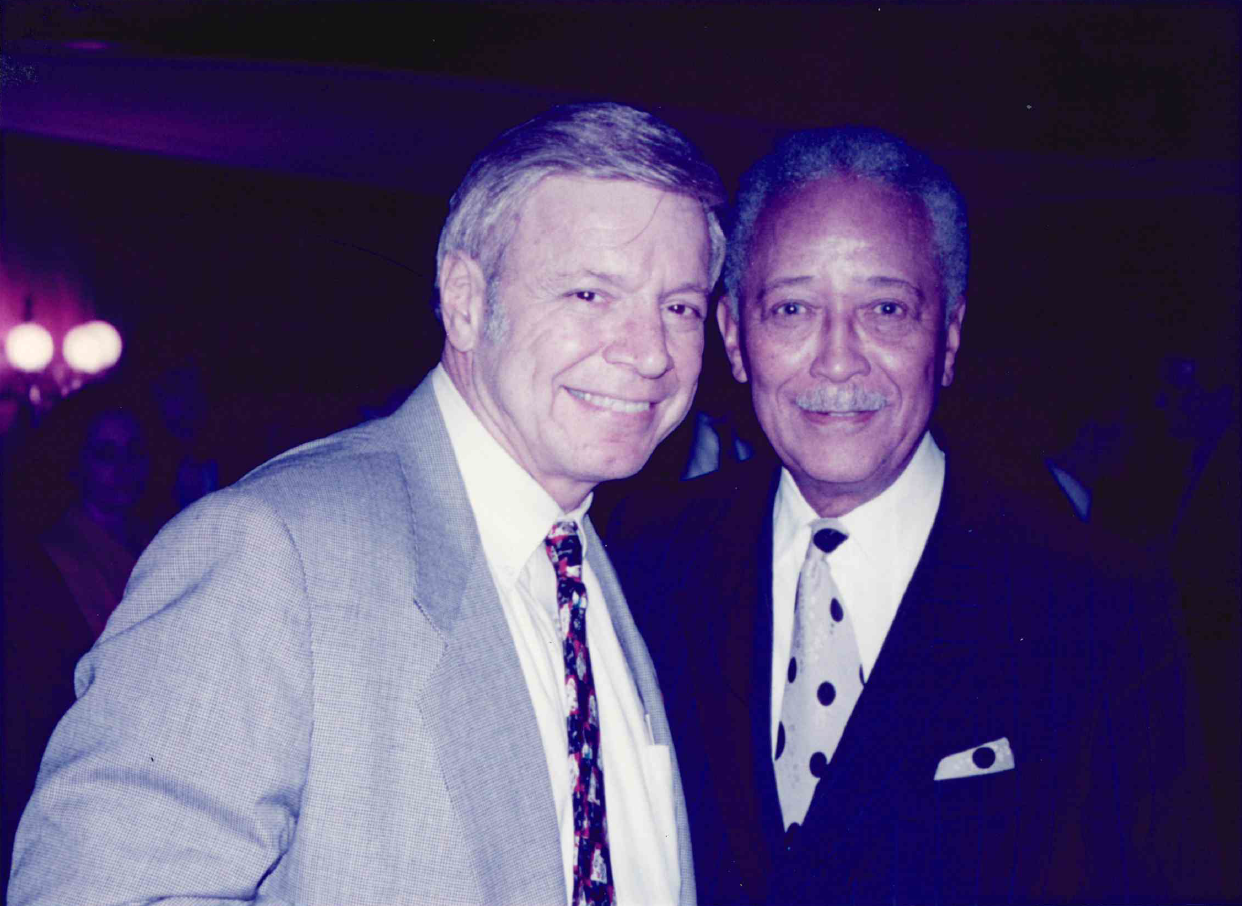 David Dinkins and Peter Vallone in 1995. David Dinkins and Peter Vallone in 1995.