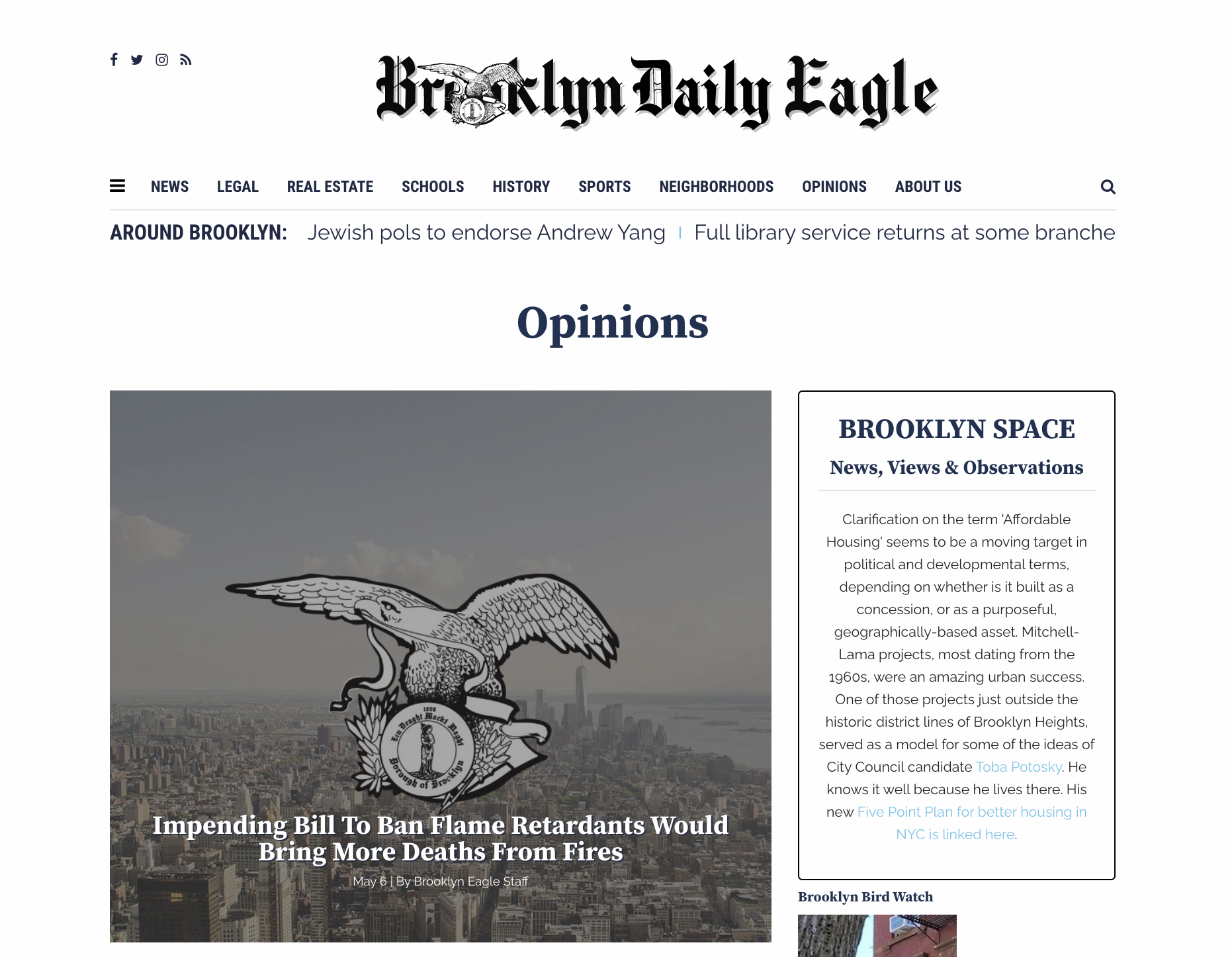 Screenshot of the deleted Brooklyn Eagle story. Screenshot of the deleted Brooklyn Eagle story.