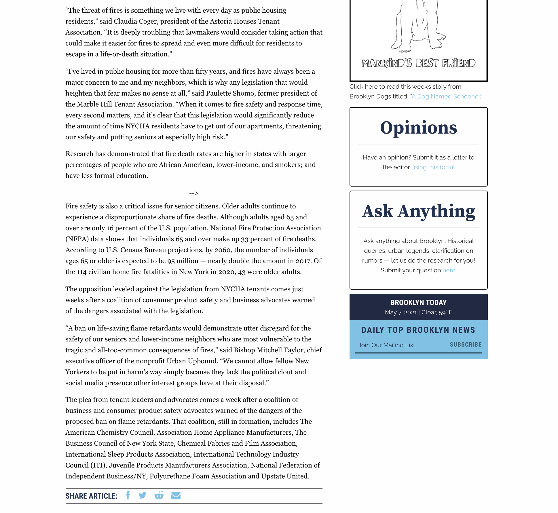 Screenshot of the deleted Brooklyn Eagle story. Screenshot of the deleted Brooklyn Eagle story.