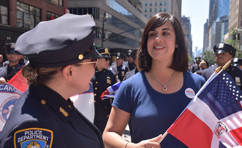 Nicole Malliotakis during Dominican Day Parade