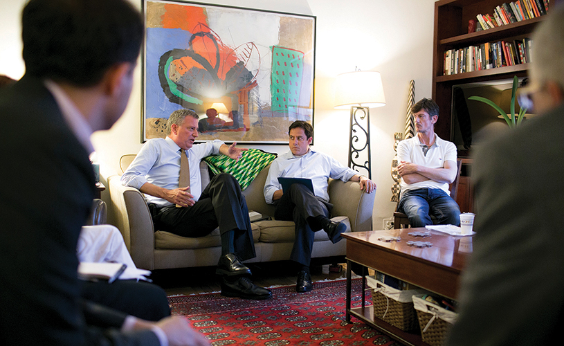 Bill de Blasio and Dan Garodnick