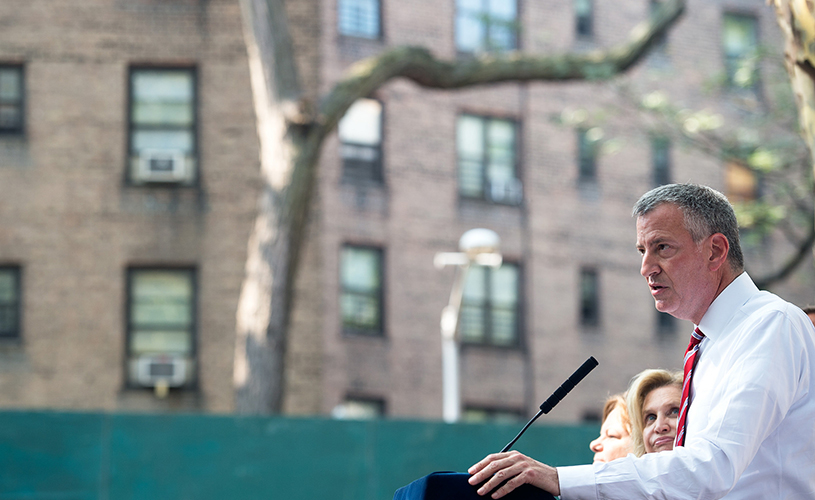 Bill de Blasio housing