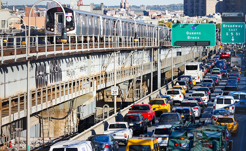 Traffic on the williamsburg bridge