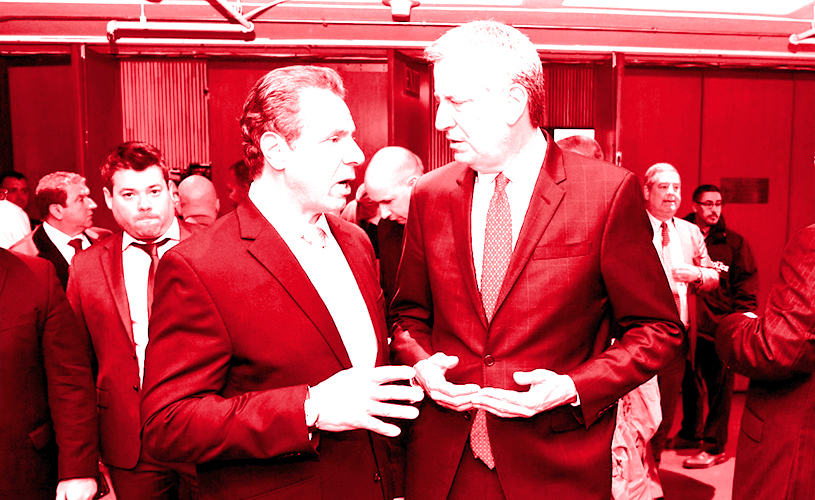 Andrew Cuomo and Bill de Blasio