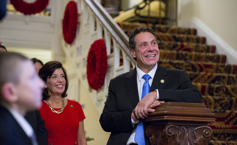 Andrew Cuomo and Kathy Hochul