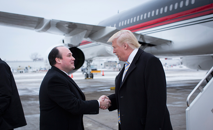 Donald Trump with Nick Langworthy