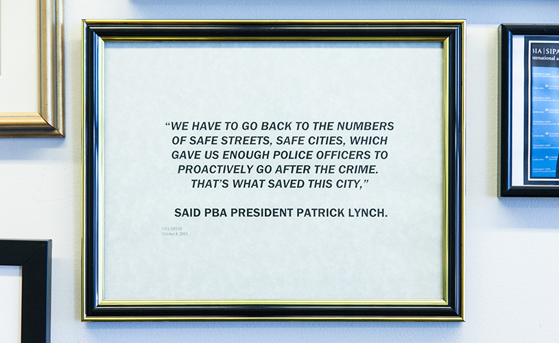 Picture of a quote from PBA President David Lynch