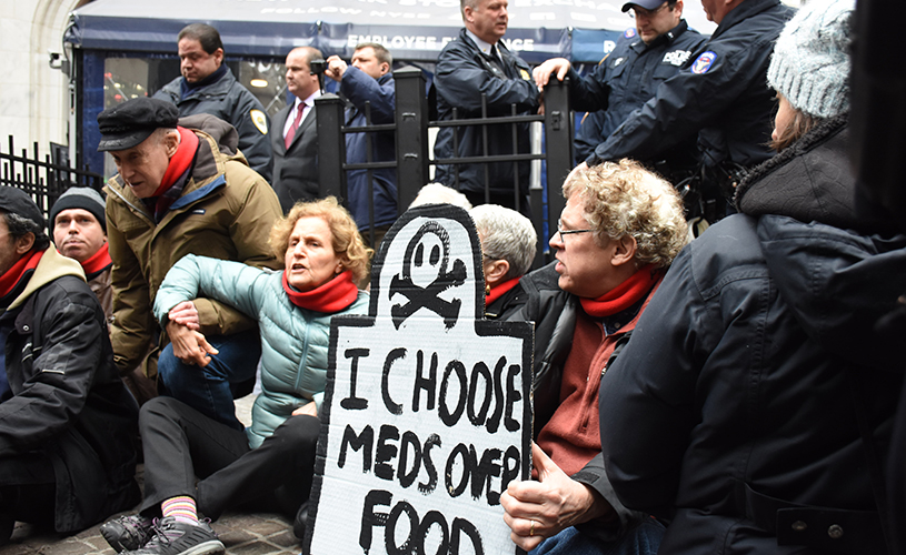 Republican tax plan Protesters