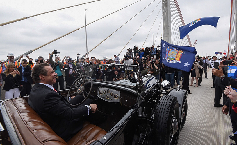 Andrew Cuomo in a car