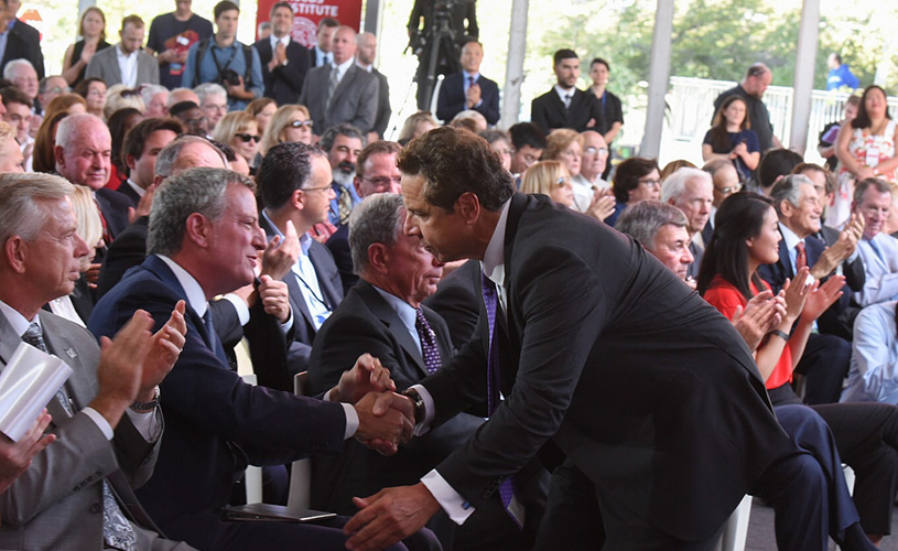 Andrew Cuomo and Bill de Blasio