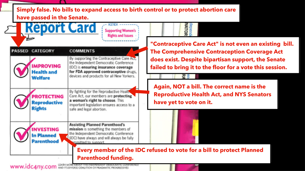 Planned Parenthood IDC mailer