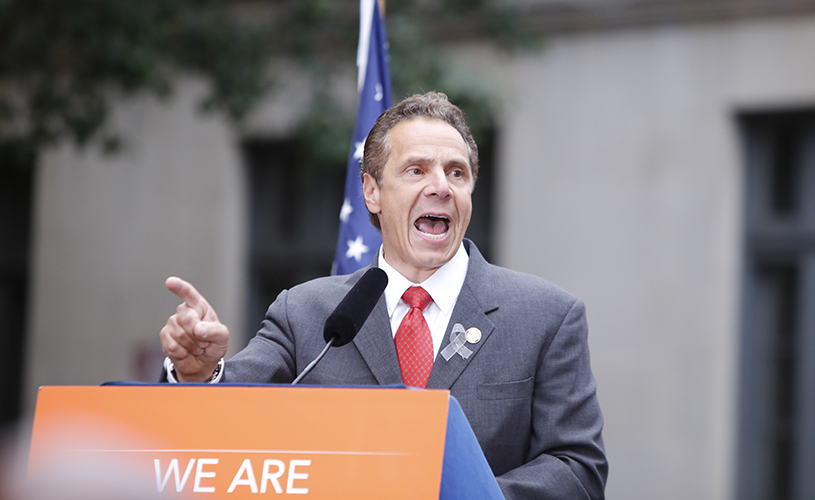 Andrew Cuomo screaming